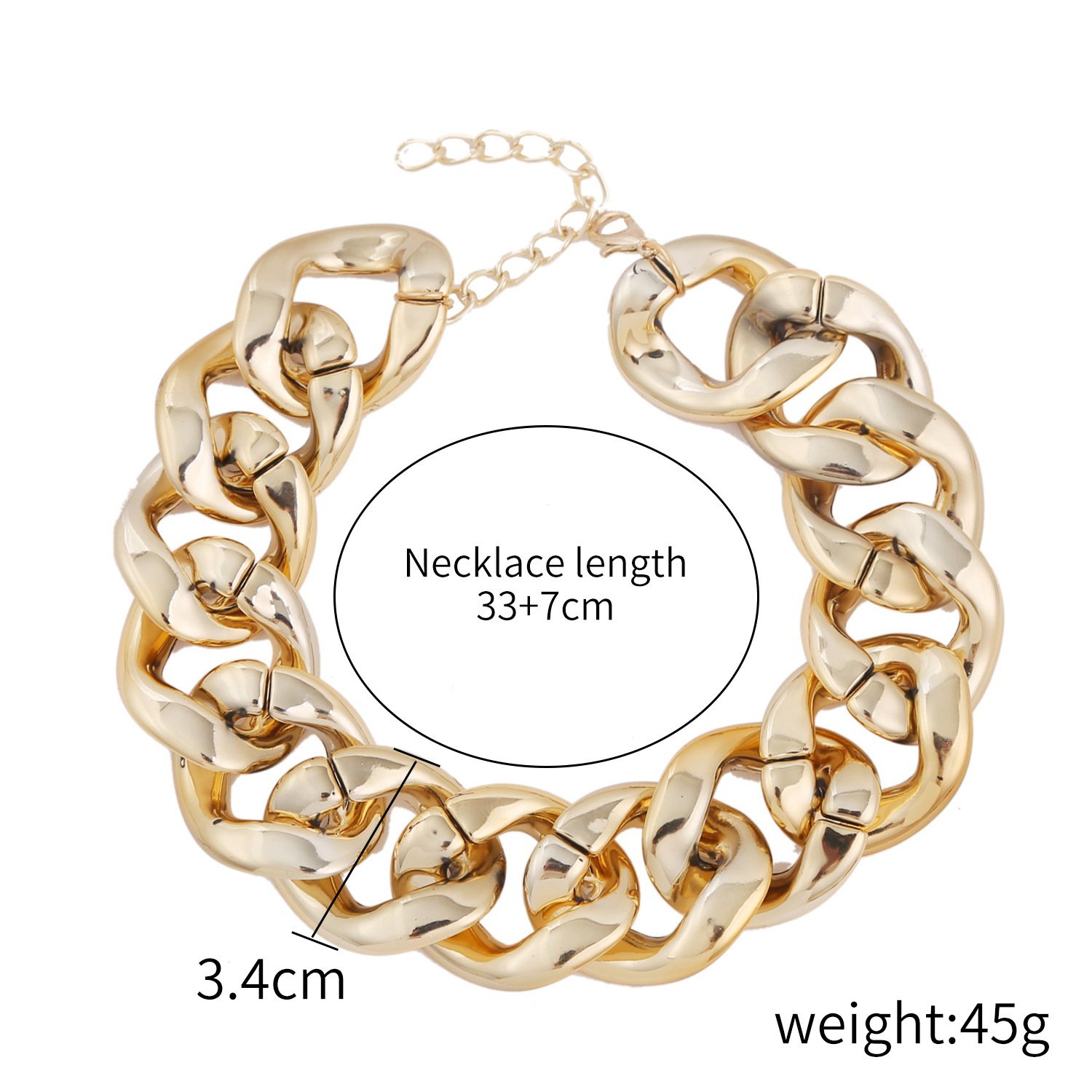 Simple Acrylic Chain Necklace Women - Image 8