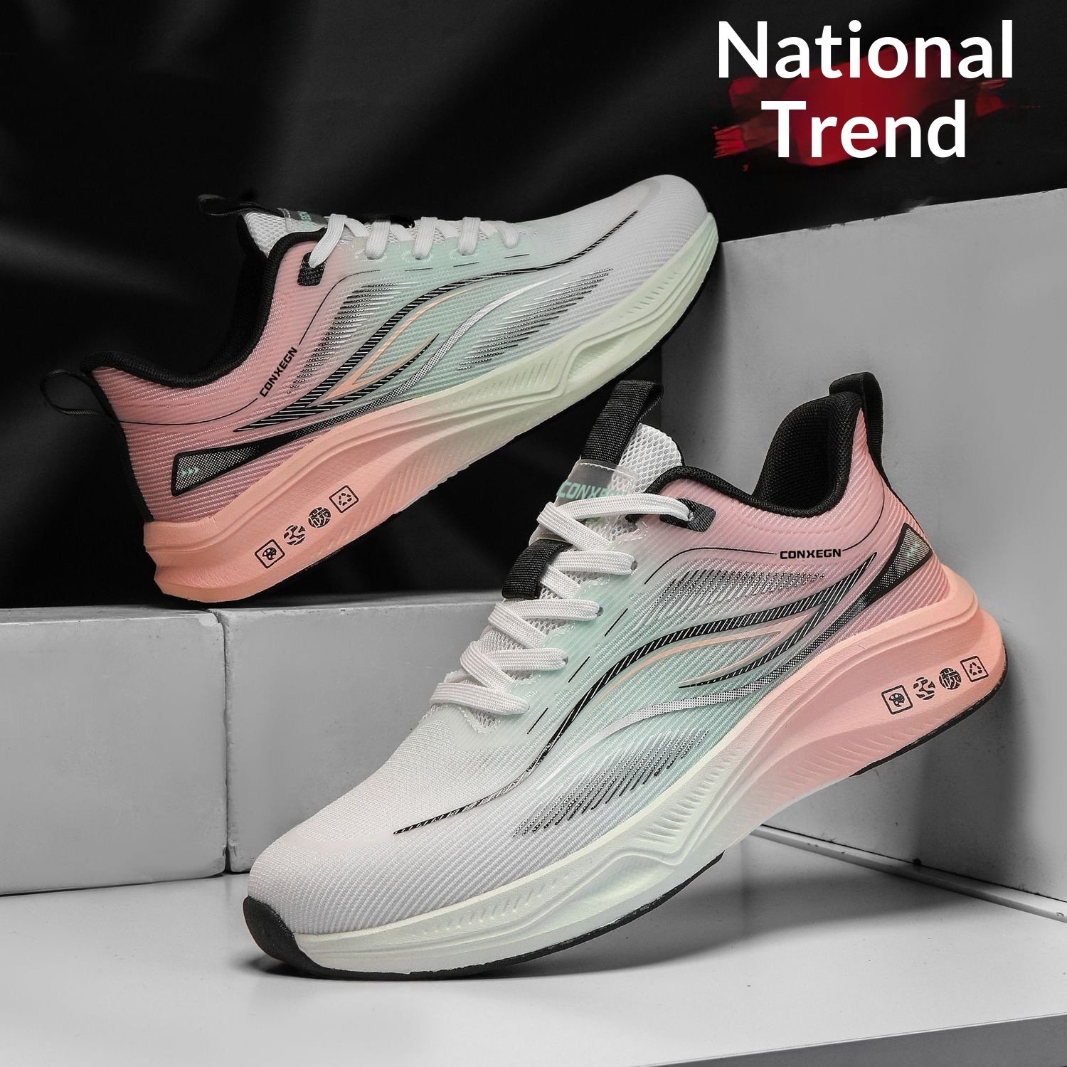 Mens Spring Autumn Fashionable Trendy Casual Running Shoes - Image 7