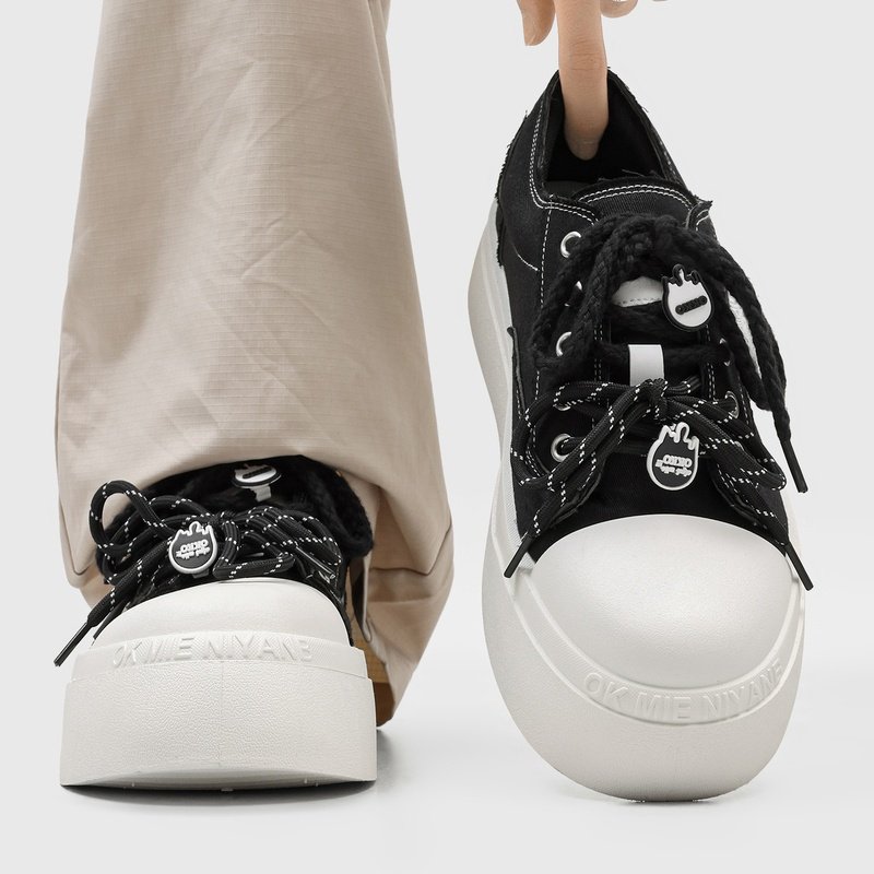 2026 New Spring Couple Canvas Skate Shoes, Toe-cap Height-increasing Casual Sneakers For Students & Men - Image 4