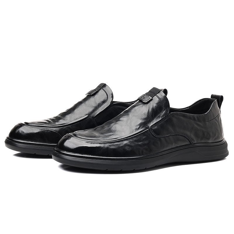 Full-grain Leather Business-casual Slip-on Dress Shoes - Image 8