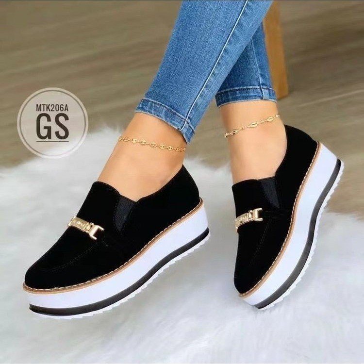 Slip On Flat Sneakers For Women Platform Shoes - Image 7