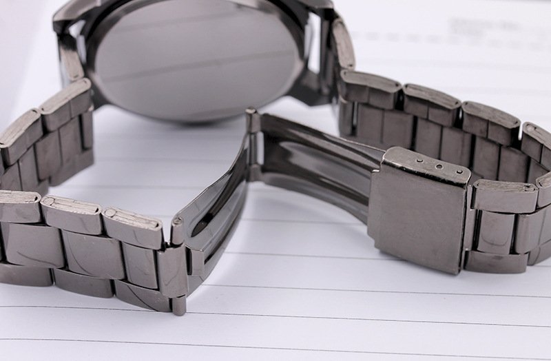 Fashion Gear Compass Turntable Steel Watch Men And Women Couple Watches - Image 3