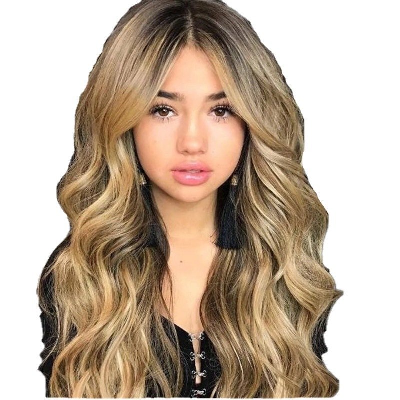 Women's Mixed Color Mid-length Synthetic Wigs Rose Net Wig - Image 7