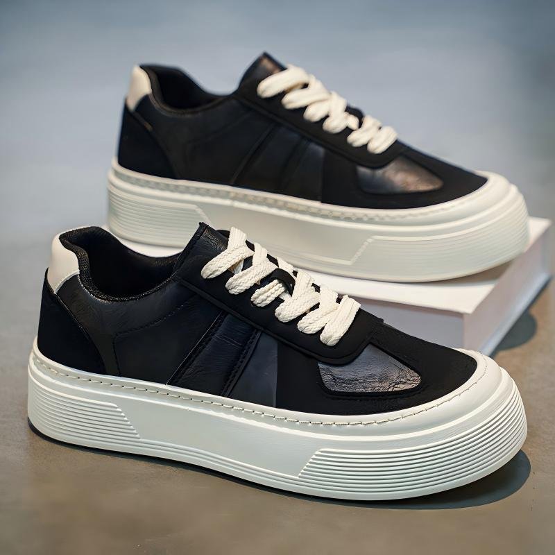 Men Chunky Platform Heighten Casual Skate Sneakers - Image 5