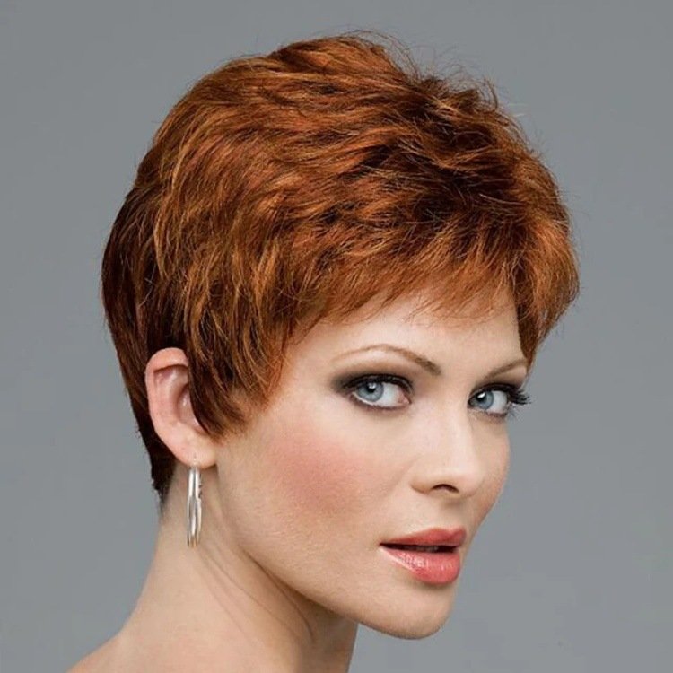 Grey Mom Wig Fashion Silver White - Image 5