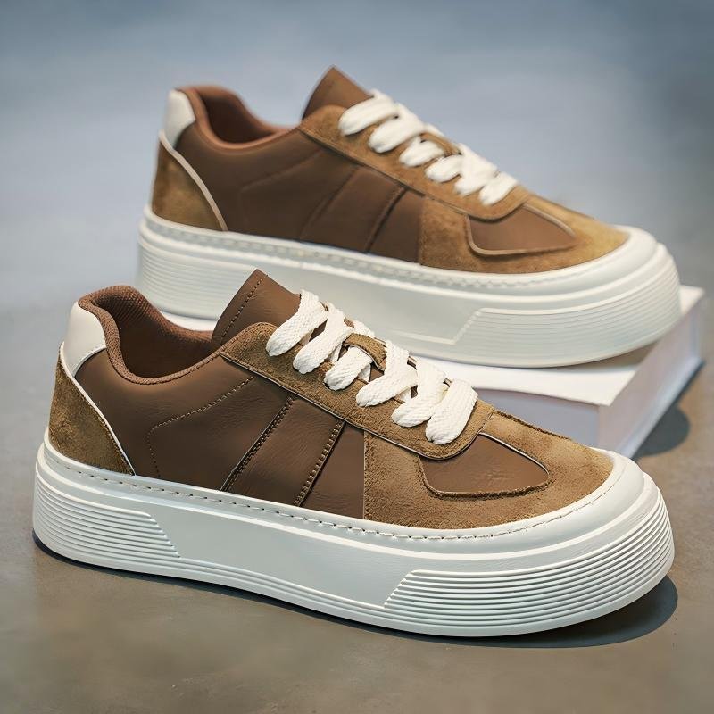 Men Chunky Platform Heighten Casual Skate Sneakers - Image 4