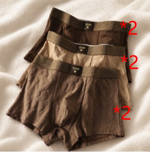 Men's Pure Cotton Boxer Briefs Breathable And Comfortable - Image 3