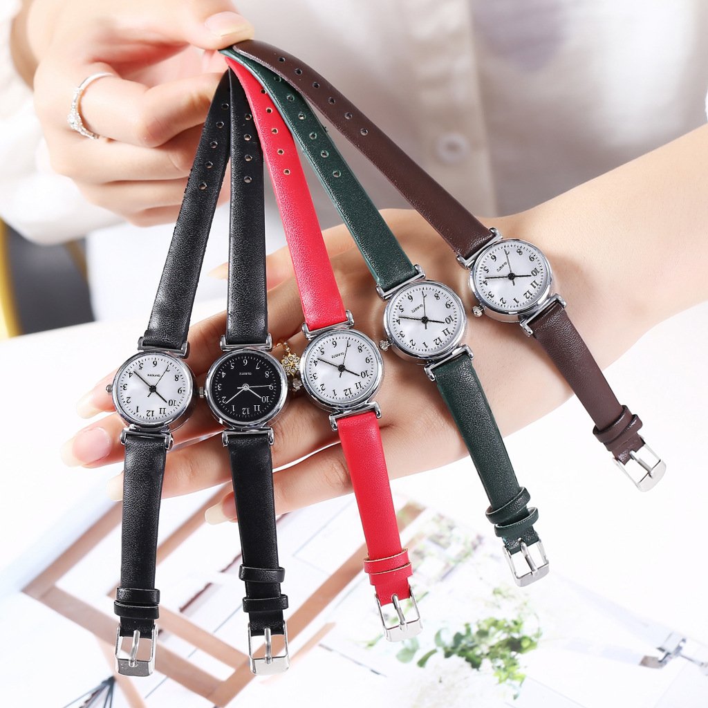 Small And Simple Temperament Student Quartz Watch With Thin Strap - Image 8