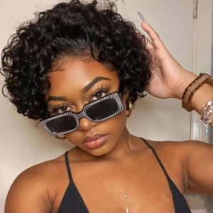 European And American Small Curly Wig Women's Chemical Fiber Headgear