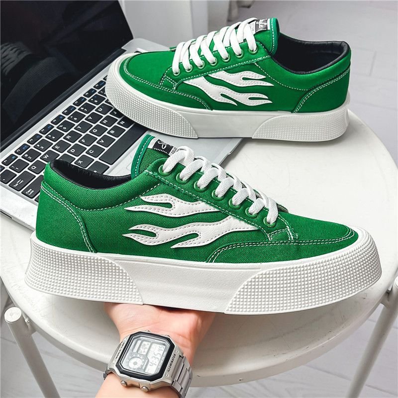 Men's All-match Low Top Canvas Shoes Platform Sneakers - Image 10