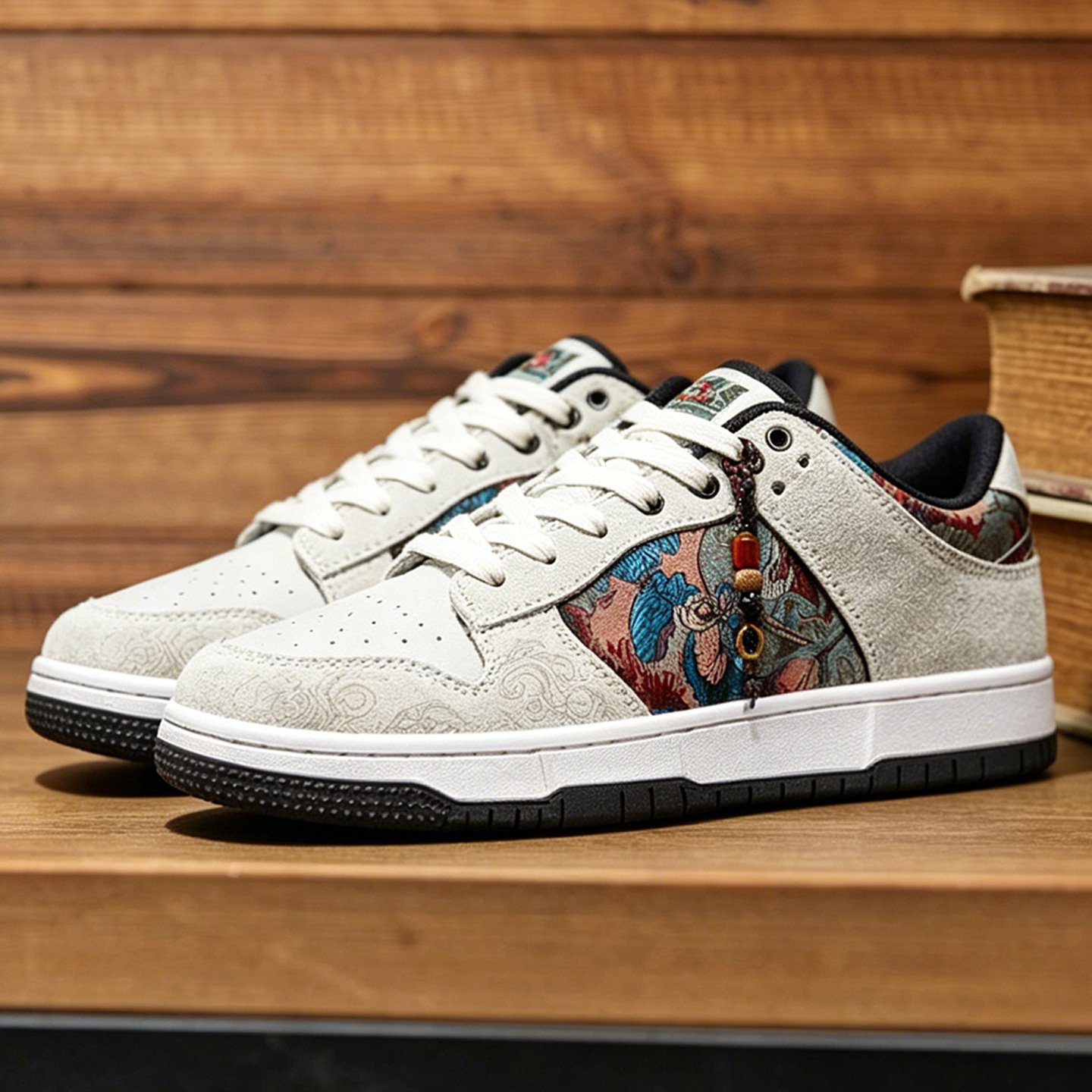 Mens Sporty-casual Painted And Embroidered Shoes - Image 3