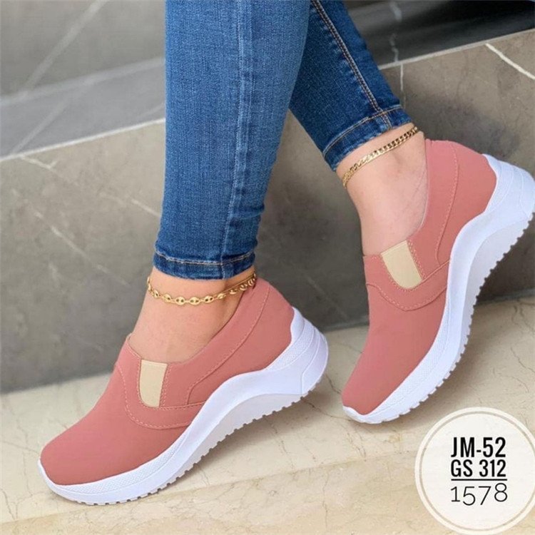 Flat Sneakers Women Breathable Walking Shoes - Image 2