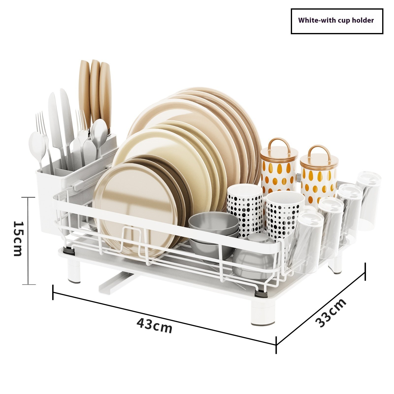 Kitchen Dish Sorting Sink Drain Rack - Image 5