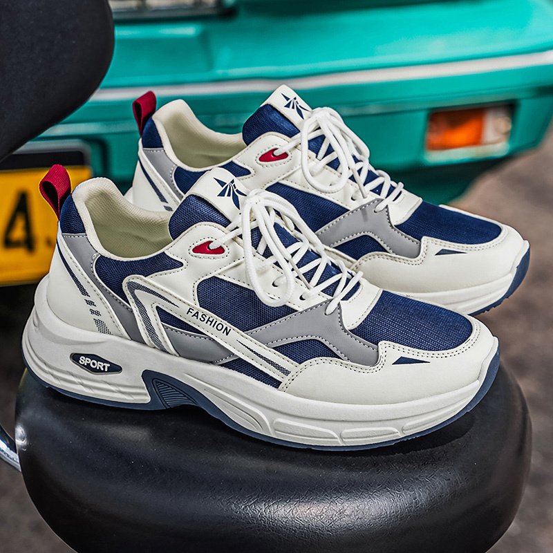 Men's Sports Shoes, New 2026 Summer Breathable Mesh Running Shoes, Platform Dad Sneakers For Male Students - Image 4