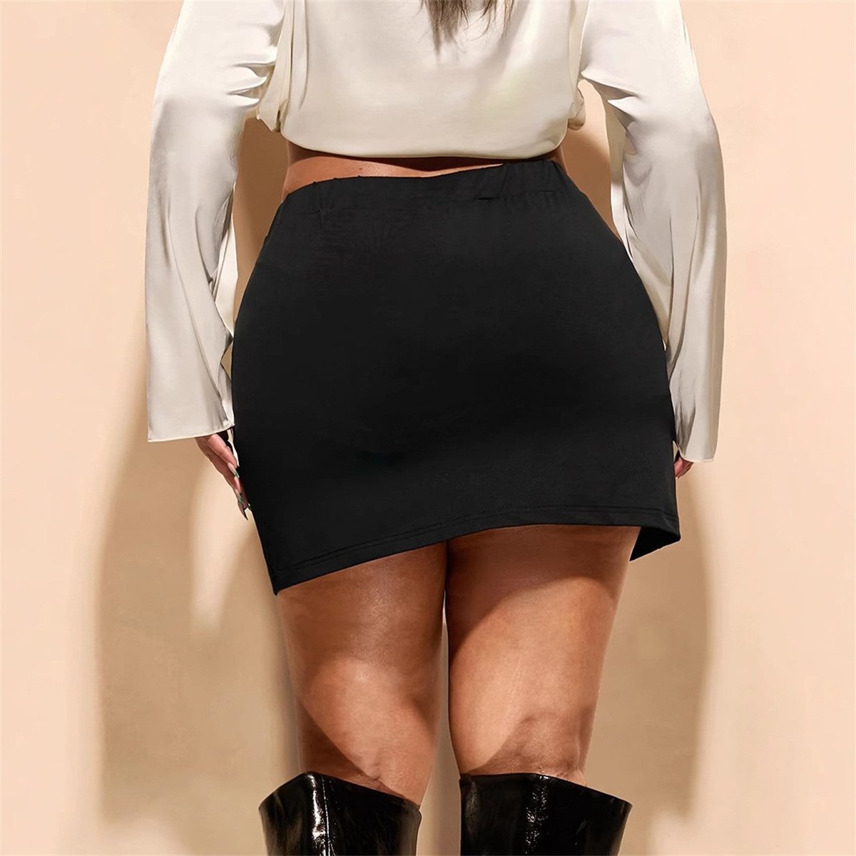 Sheath Figure-hugging Ultra-short Skirt - Image 3
