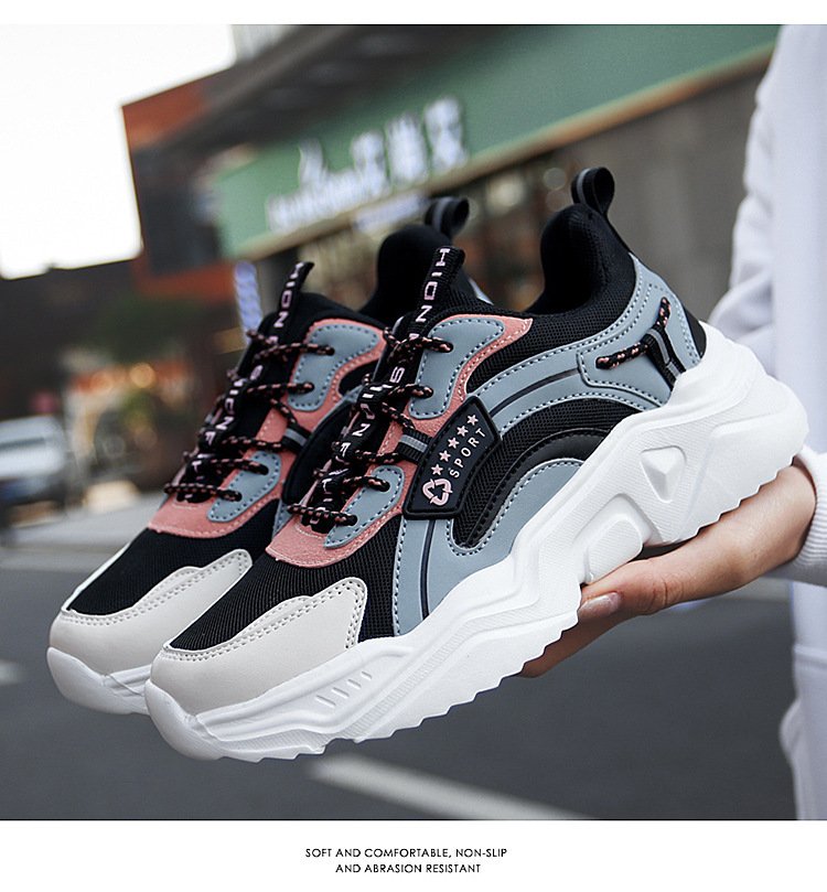 Spring And Summer Casual Thick-soled Sports Shoes Net Red Trendy Shoes White Shoes Women - Image 6