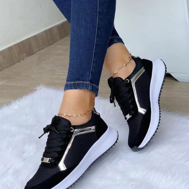 Women Sneakers Lace-up Sports Shoes - Image 5