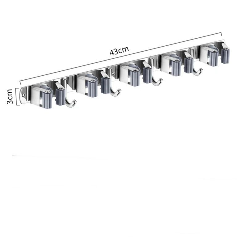 304 Stainless Steel Nail-free Mop Rack - Image 8