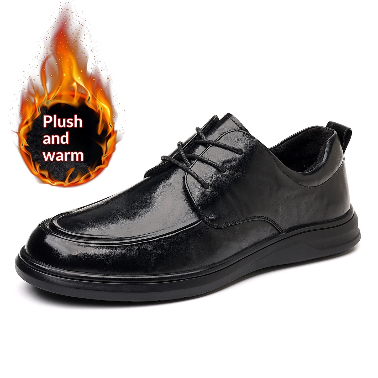Full-grain Leather Business-casual Slip-on Dress Shoes - Image 5