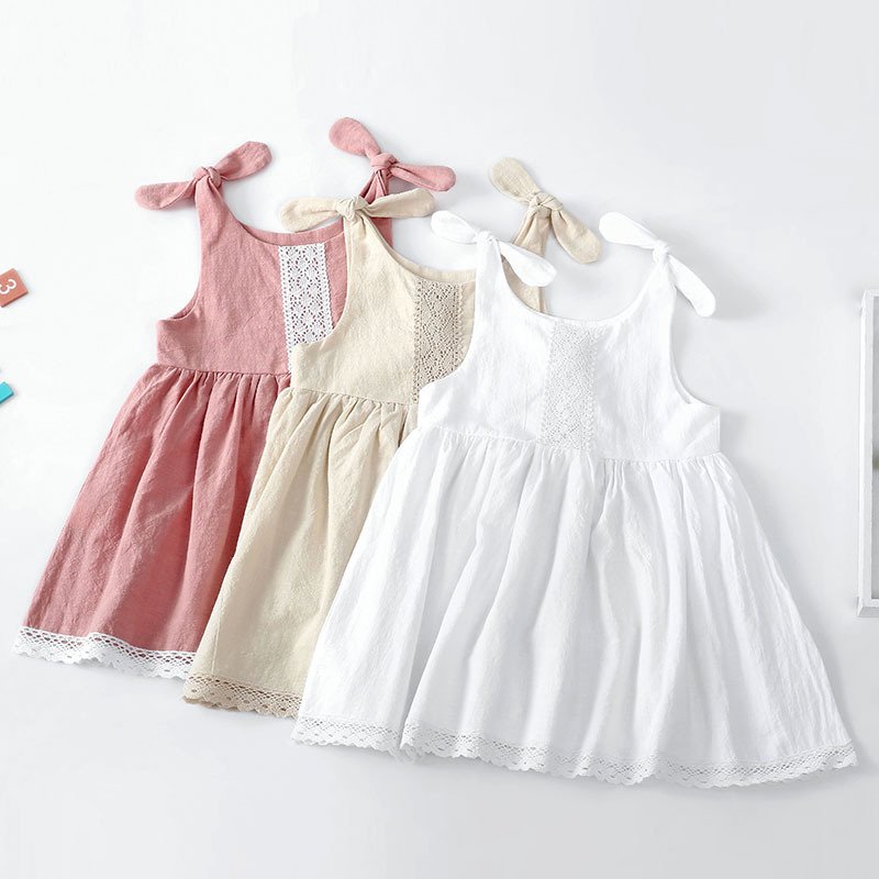 Girl Lace Princess Dress Lace Up - Image 2