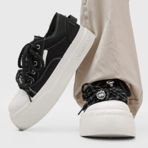 2026 New Spring Couple Canvas Skate Shoes, Toe-cap Height-increasing Casual Sneakers For Students & Men