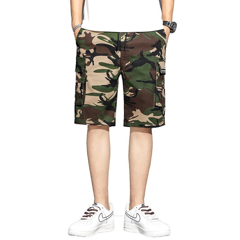Summer Camouflage 5-point Workwear Shorts Men - Image 7