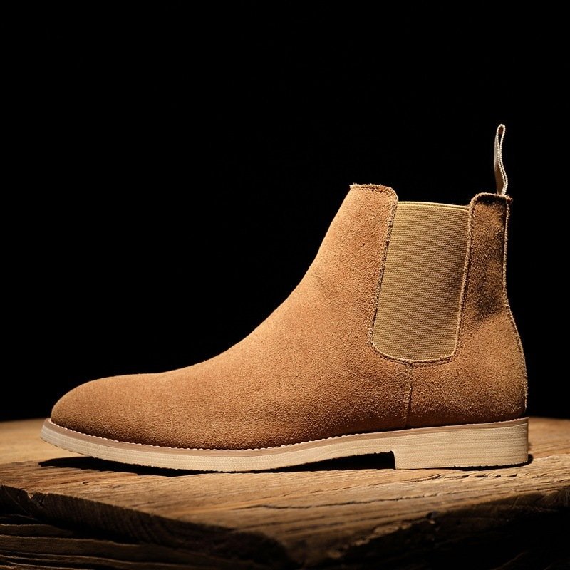 Men's Chelsea Boots AutumnWinter Suede High-Top - Image 9