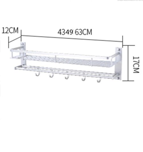 Bathroom shelf towel rack - Image 2