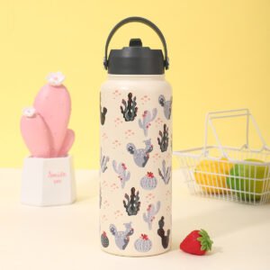 304 Stainless Steel Portable Large-Capacity Vacuum Insulated Bottle