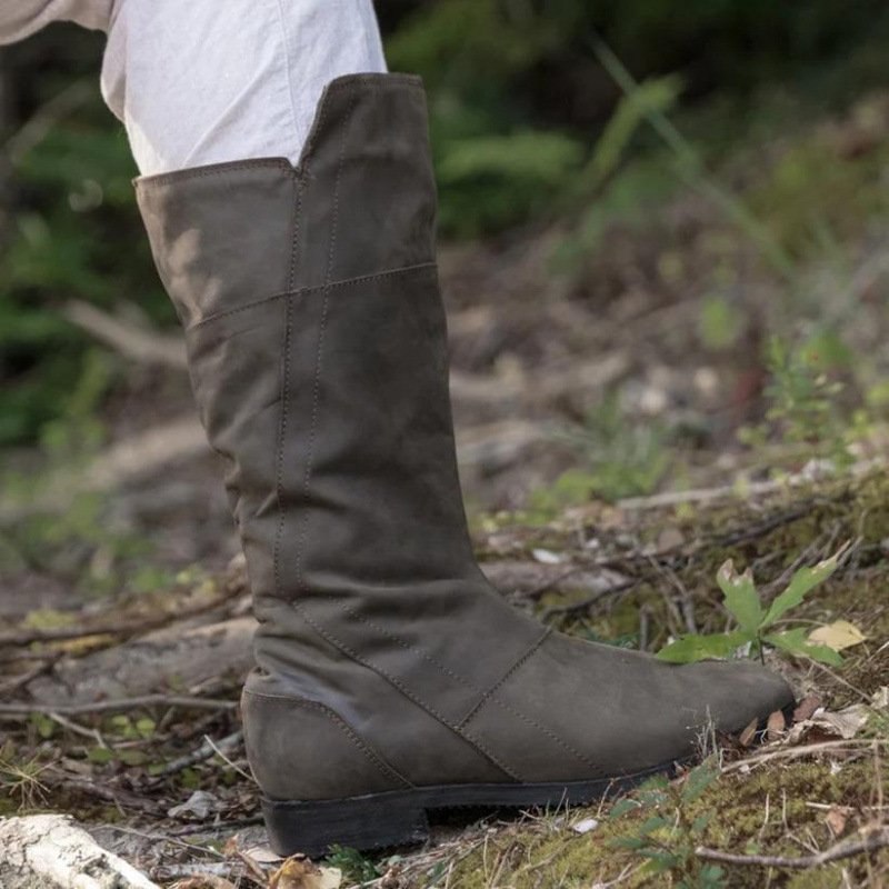 New Mens Round-toe Mid-calf Boots - Image 7