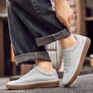 Breathable Casual Low-top White Sneakers