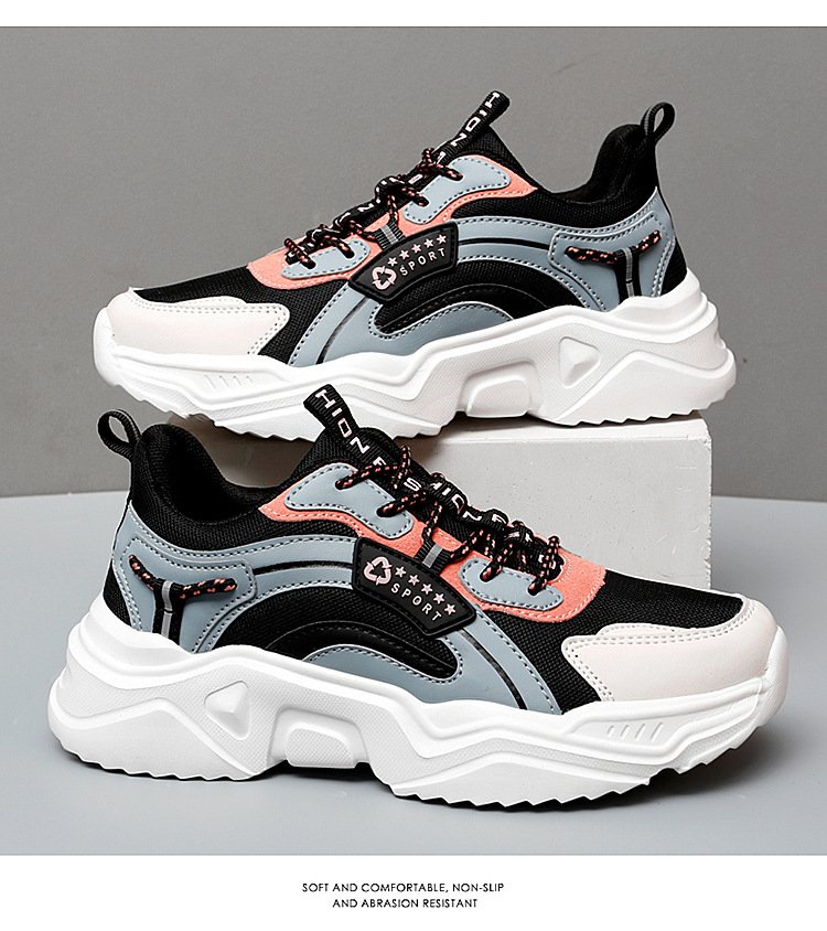 Spring And Summer Casual Thick-soled Sports Shoes Net Red Trendy Shoes White Shoes Women - Image 7