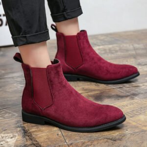 Plus-size Formal Casual Shoes High-top Leather Shoes European And American-style Ankle Boots