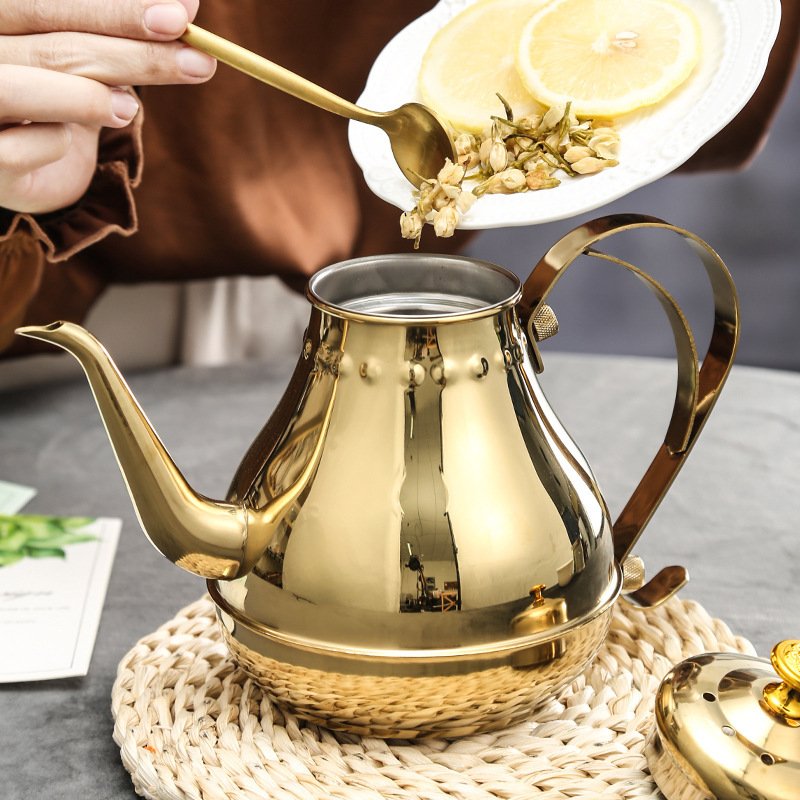 Large Capacity Stainless Steel Teapot For Restaurants - Image 3