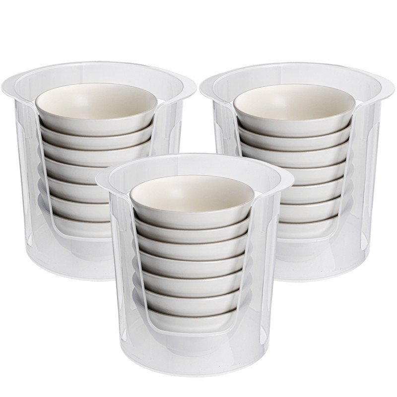 Kitchen Large Round Plastic Draining Dish Rack - Image 2