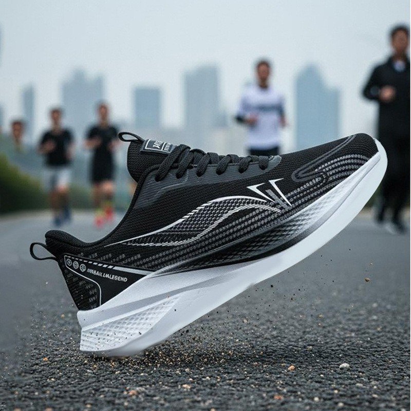 Mens Non Slip Mesh Sneakers With Rebound And Lightweight Design - Image 4