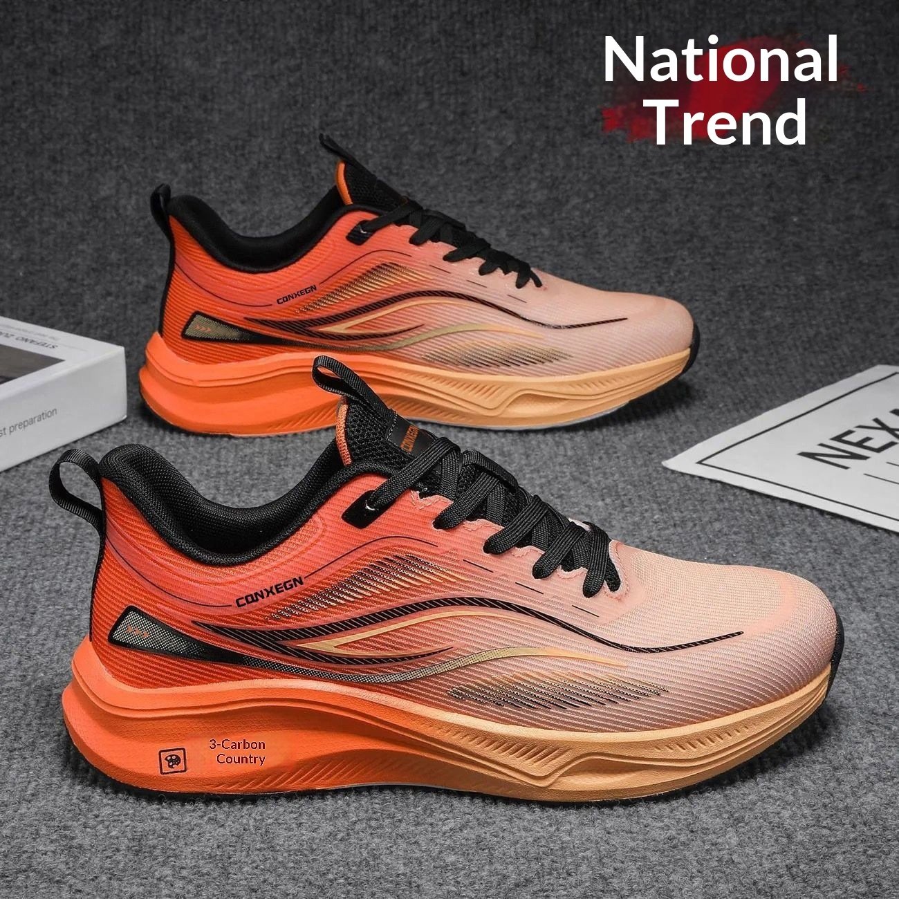 Mens Spring Autumn Fashionable Trendy Casual Running Shoes - Image 5