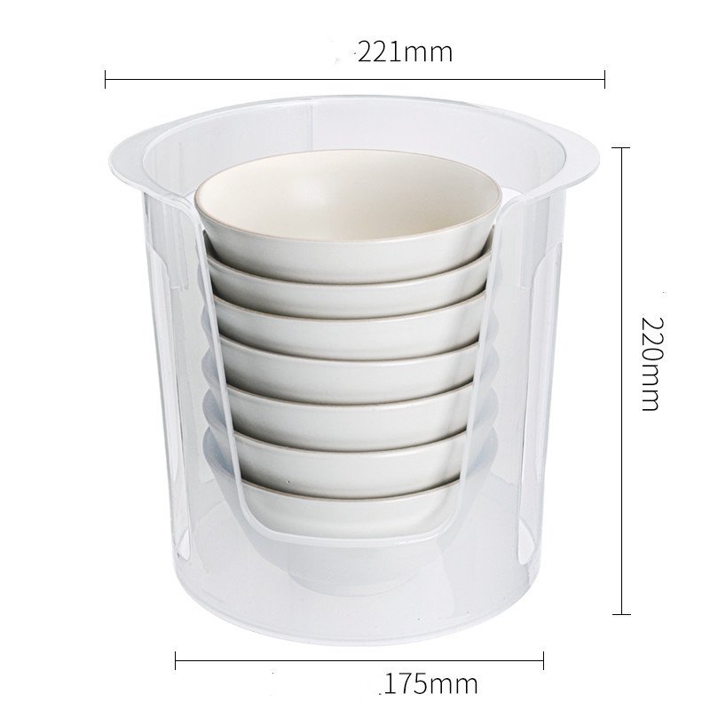 Kitchen Large Round Plastic Draining Dish Rack - Image 3