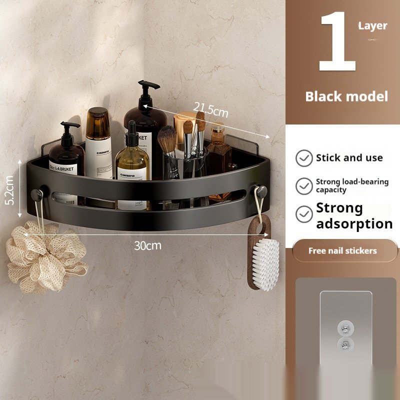 Bathroom Triangle Storage Rack Punch-free - Image 8