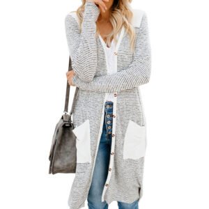 Women's Loose Solid Color Knit Sweater Women's Coat