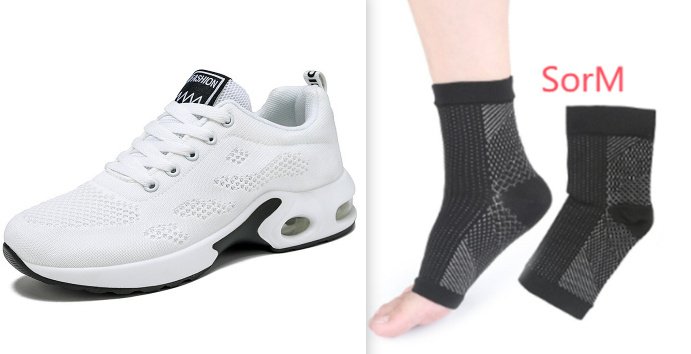New Casual Air Cushion Running Breathable Soft Sole Sports Shoes For Women - Image 5