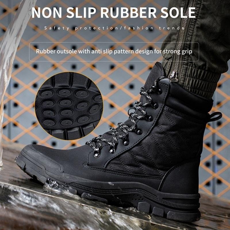 Men's High-top Labor Insurance Shoes Are Smash-proof
