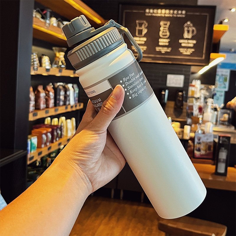 Portable Handle Stainless Steel Large Capacity Vacuum Cup - Image 10