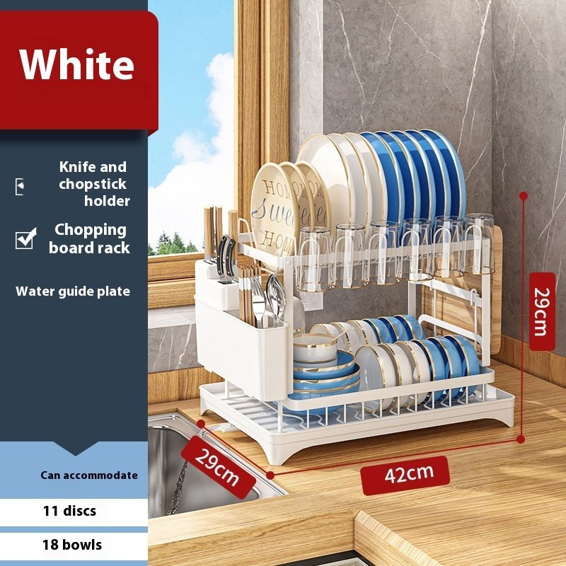 Simple Home Kitchen Dish Storage Drain Rack - Image 3