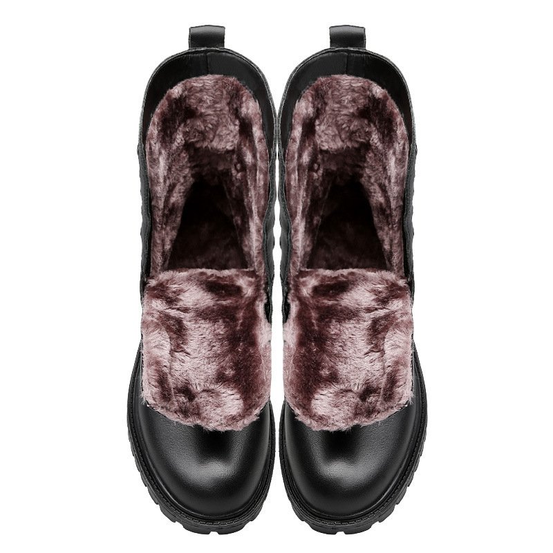Men's Leather Winter Fleece-Lined British-Style Boots - Image 5