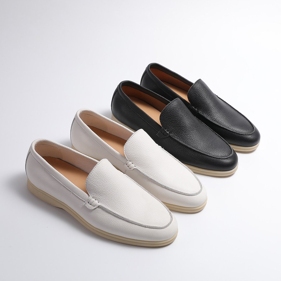 Mens Casual Shoes Made From Soft, Lychee-patterned Genuine Leather - Image 5