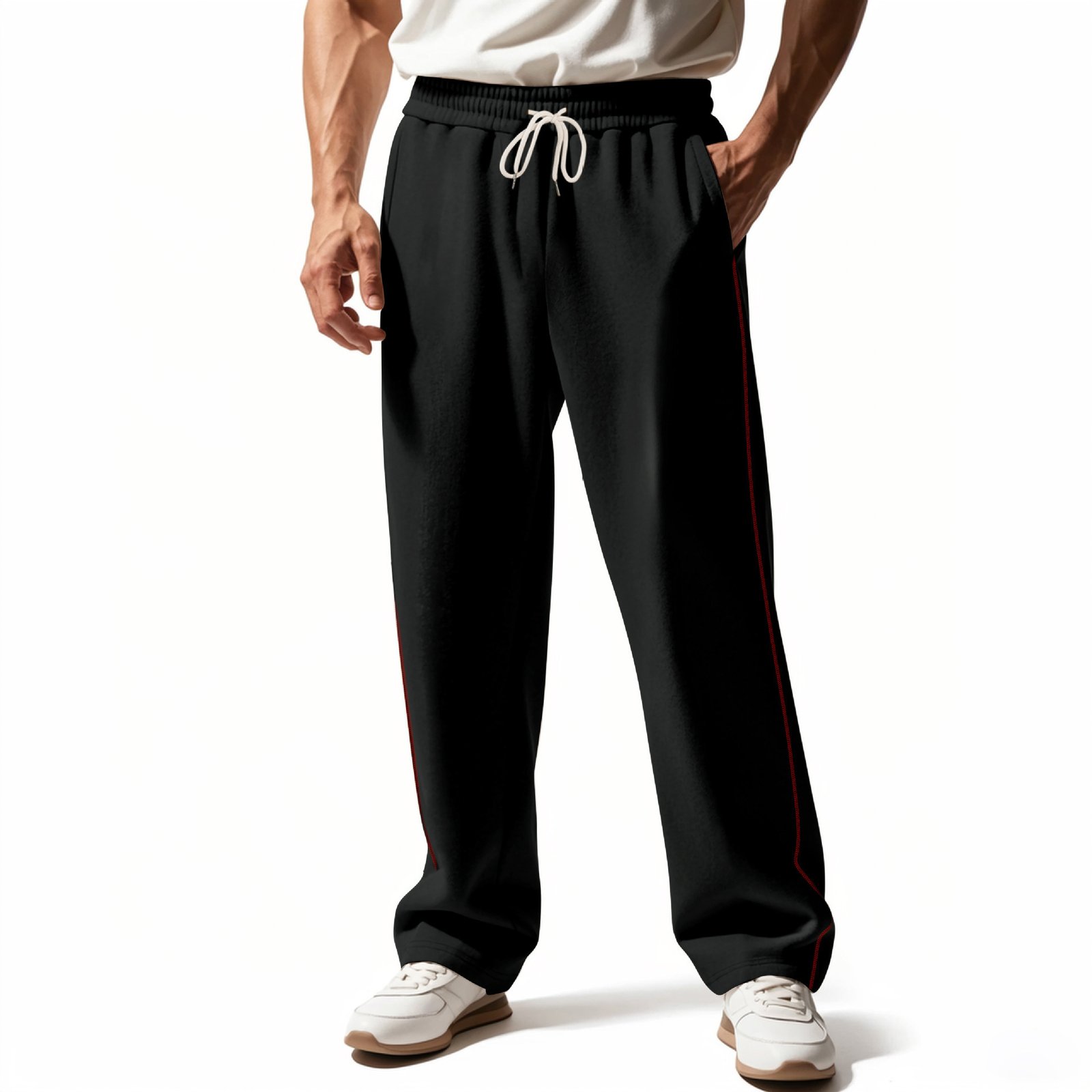 Men's Wear-resistant Heavy Terry Loose Sports Casual Pants - Image 4