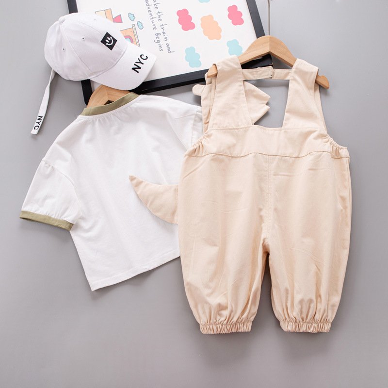 T-shirt Suspender Shorts Two-piece Set - Image 5