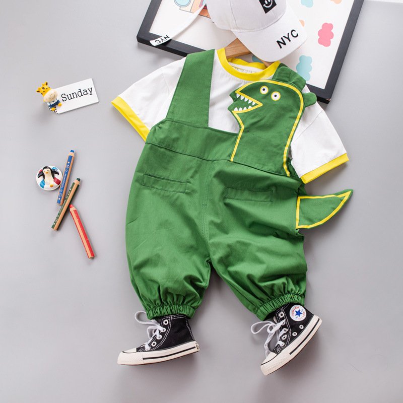 T-shirt Suspender Shorts Two-piece Set - Image 9