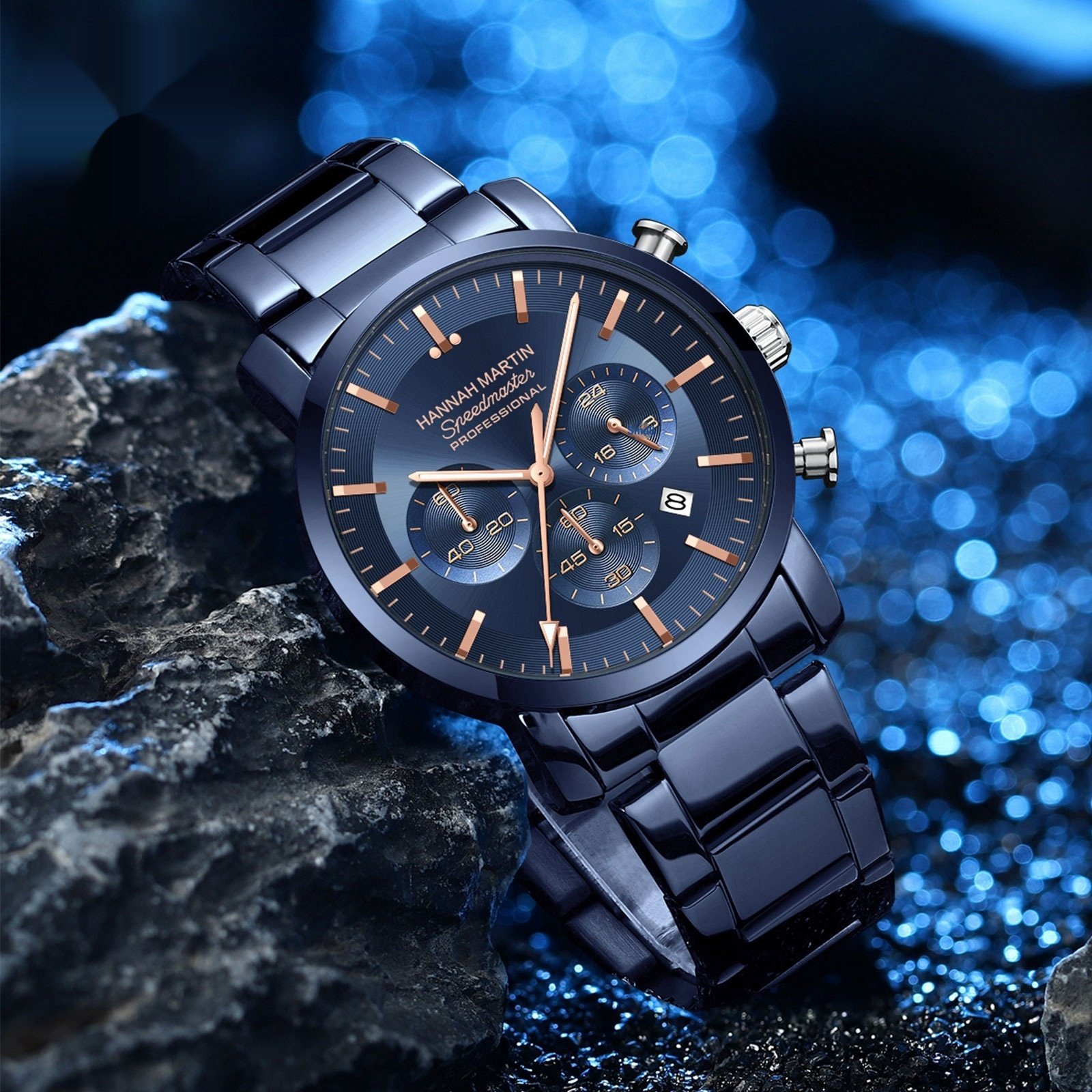 New Six-hand Multi-function Waterproof Calendar Watch For Business Men - Image 8
